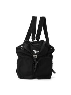 Prada Nylon Vela Small Backpack Black #337495P85B
